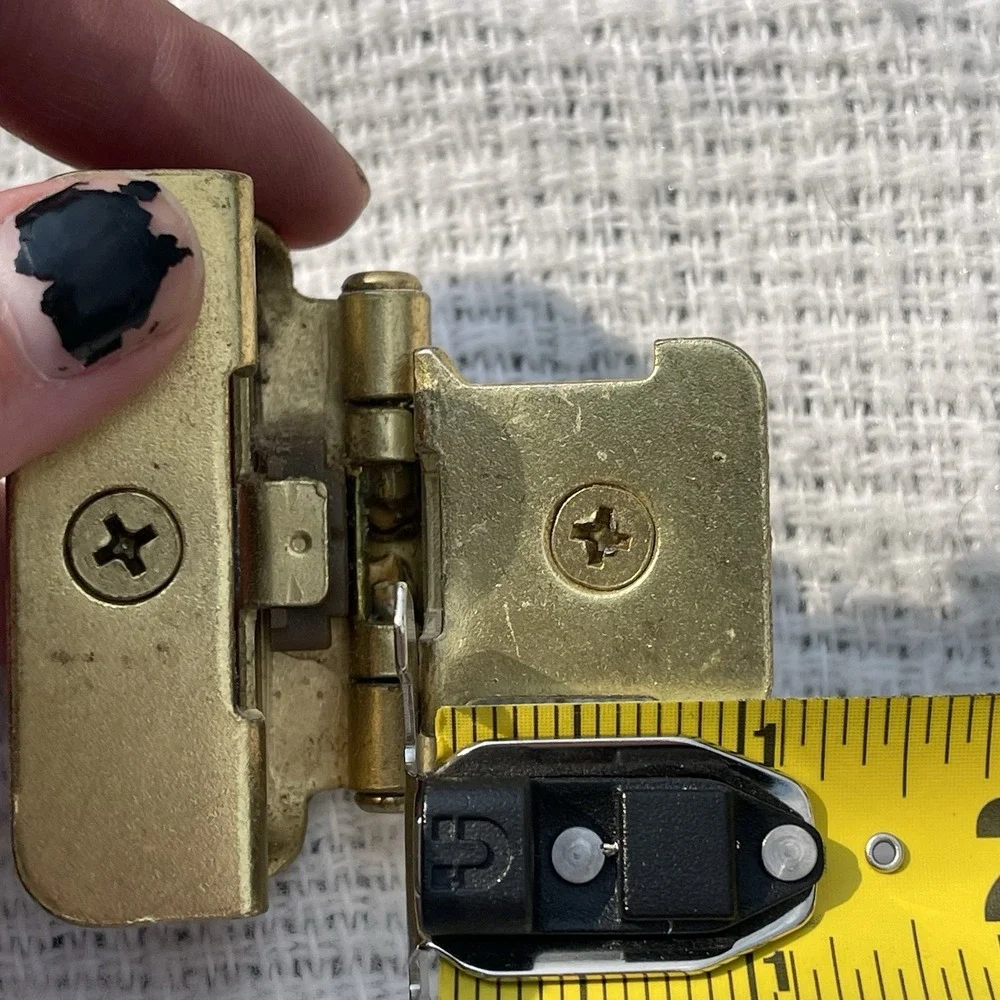 Vintage Style Amerock Double Demountable Cabinet Hinge 3/8